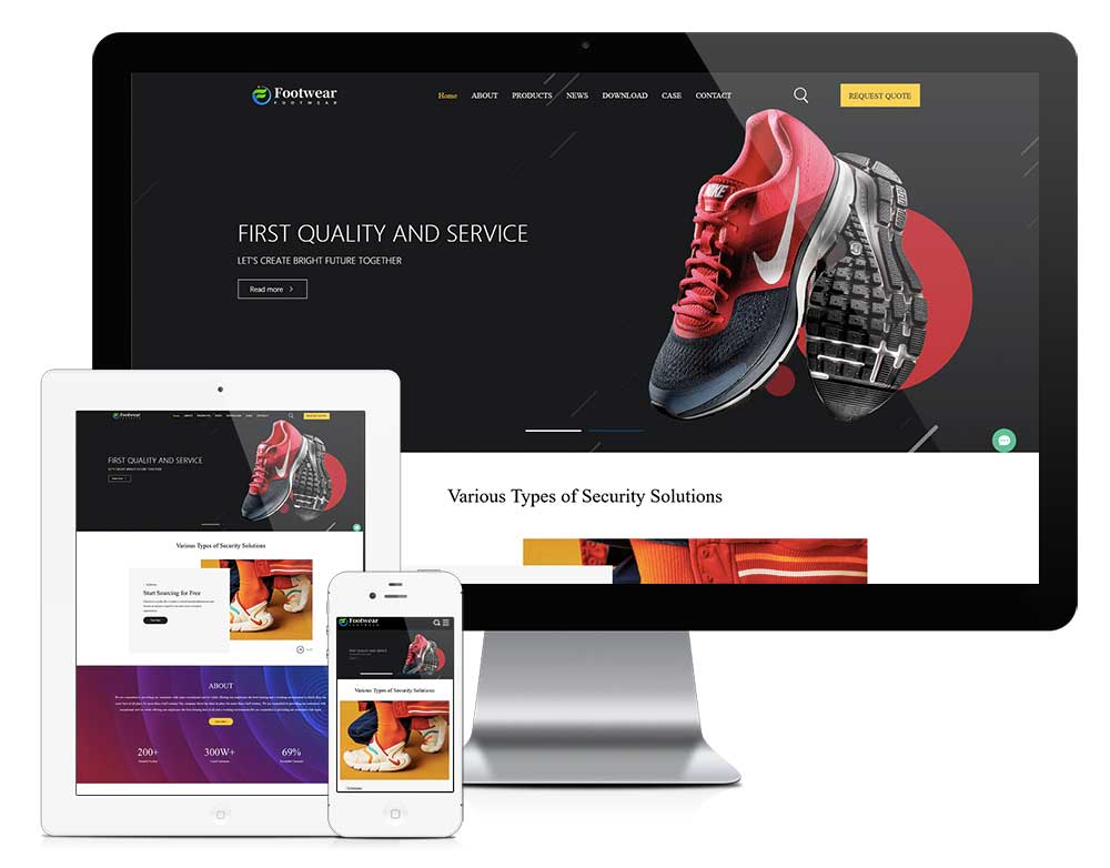 鞋业外贸企业网站
