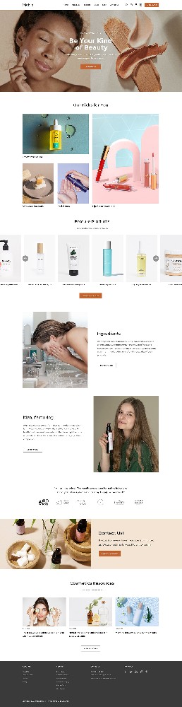 美妆外贸网站