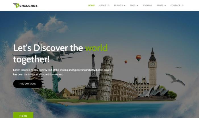 旅行攻略与目的地精选网站模板