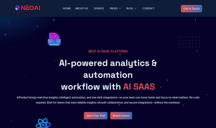 AI-SaaS项目服务网站