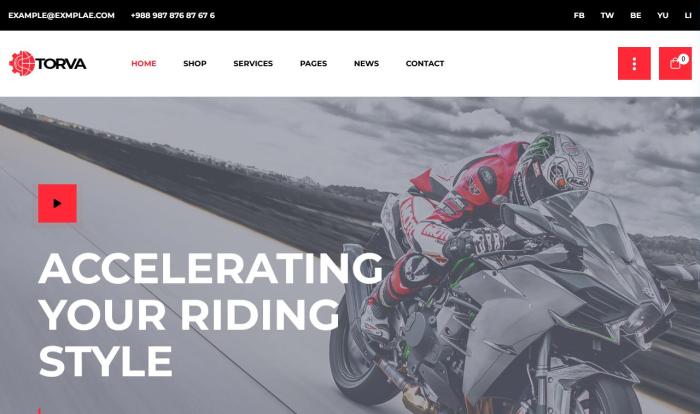 摩托车装备与配件在线商城网站